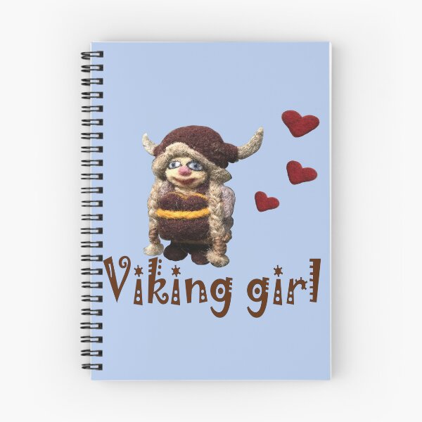 Item preview, Hand-felted Viking girl with hearts designed and sold by creaphyl28.
