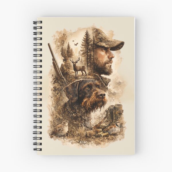 Item preview, The Hunter's Bond – German Wirehaired Pointer designed and sold by TammyHunterArt.