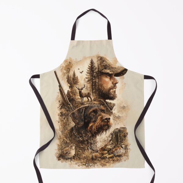 Item preview, The Hunter's Bond – German Wirehaired Pointer designed and sold by TammyHunterArt.