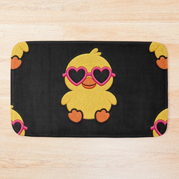 Item preview, Cute Duck with Heart Sunglasses Embroidery Patch | Kawaii Duck Design designed and sold by ColorSplash123.