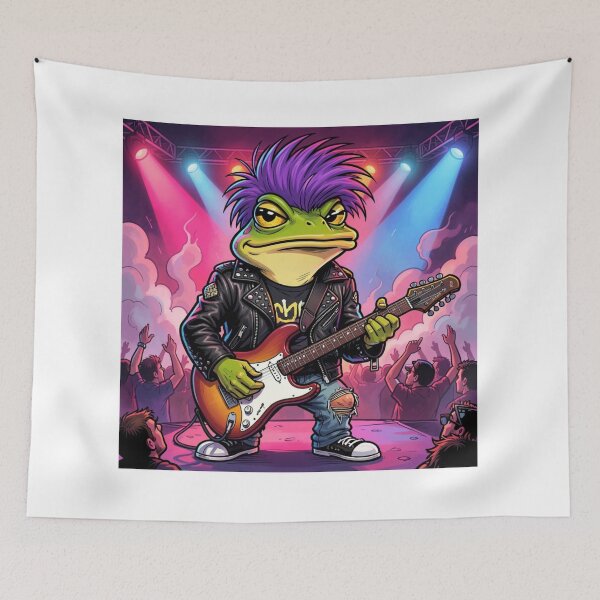Item preview, Punk frog designed and sold by ZeusGallery.