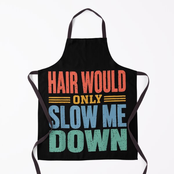 Item preview, Funny Bald Guy Quote Hair Would Only Slow Me Down Retro Vintage Typography designed and sold by PhocoNibict.