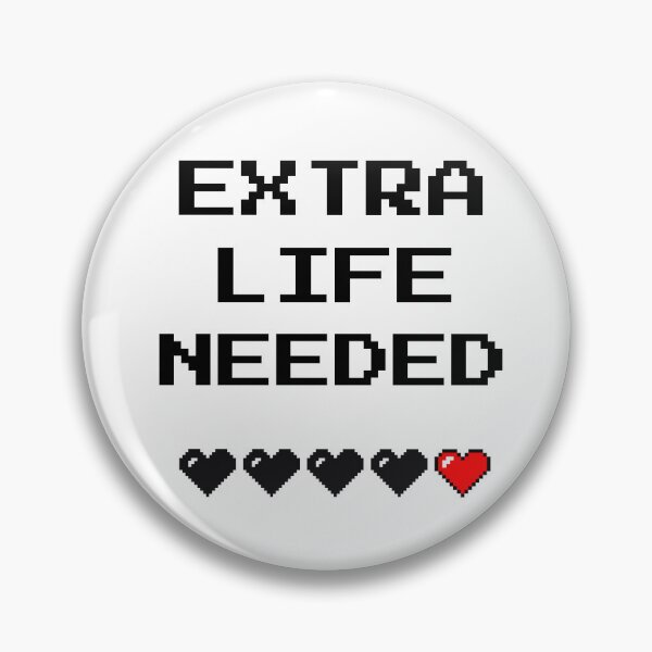 Item preview, Extra Life Needed Pixel Heart Retro Gaming  designed and sold by Minimind-Art.
