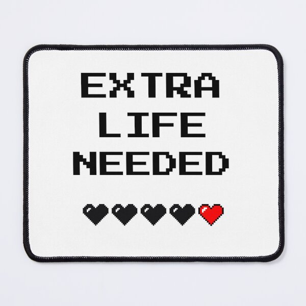 Item preview, Extra Life Needed Pixel Heart Retro Gaming designed and sold by Minimind-Art.