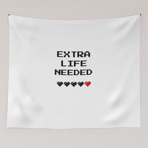 Item preview, Extra Life Needed Pixel Heart Retro Gaming  designed and sold by Minimind-Art.