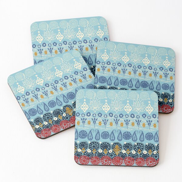 Item preview, lotus block blue designed and sold by scrummy.
