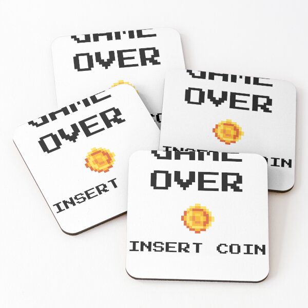 Item preview, Game Over Insert Coin Retro Gaming designed and sold by Minimind-Art.