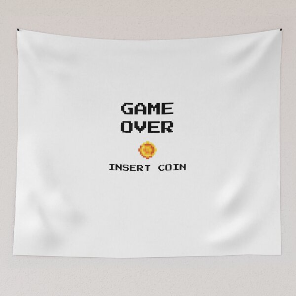 Item preview, Game Over Insert Coin Retro Gaming designed and sold by Minimind-Art.