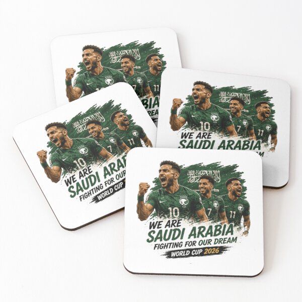 Item preview, We Are Saudi Arabia Fighting for Our Dream World Cup 2026 designed and sold by Pixanova.