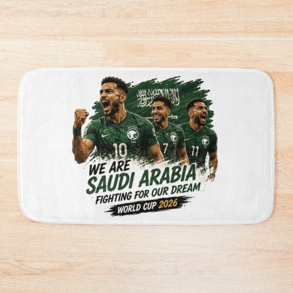 Item preview, We Are Saudi Arabia Fighting for Our Dream World Cup 2026 designed and sold by Pixanova.