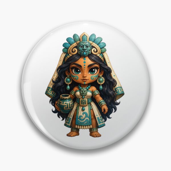 Item preview, Chalchiuhtlicue Mythology Mascot Design designed and sold by The Dark Files.