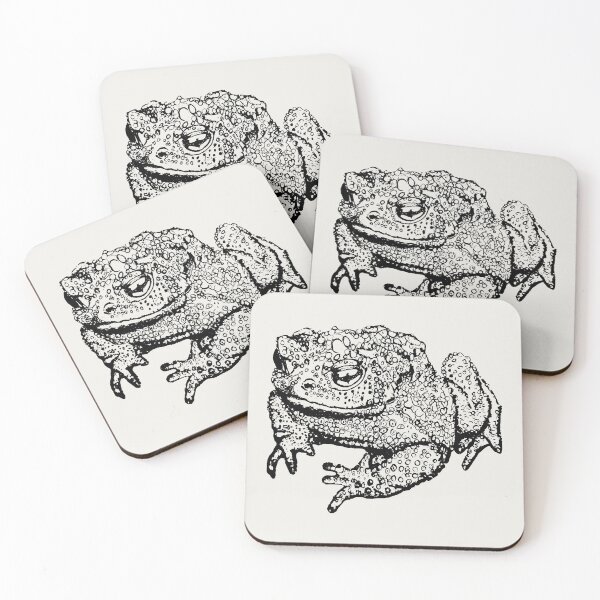 Item preview, Toad Thinking - (#F0EEE9) designed and sold by The Stippler Process.
