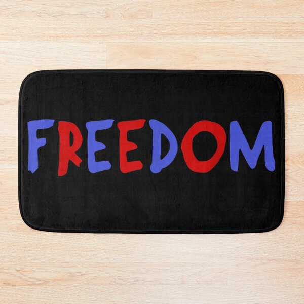 Item preview, Freedom Patriotic Red Blue Typography Font Minimalist Fourth Of July Independence Day designed and sold by PhocoNibict.