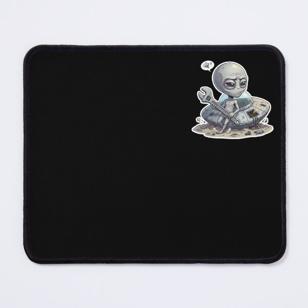 Item preview, Funny Alien Mechanic UFO Spaceship Breakdown designed and sold by Sunkhung.