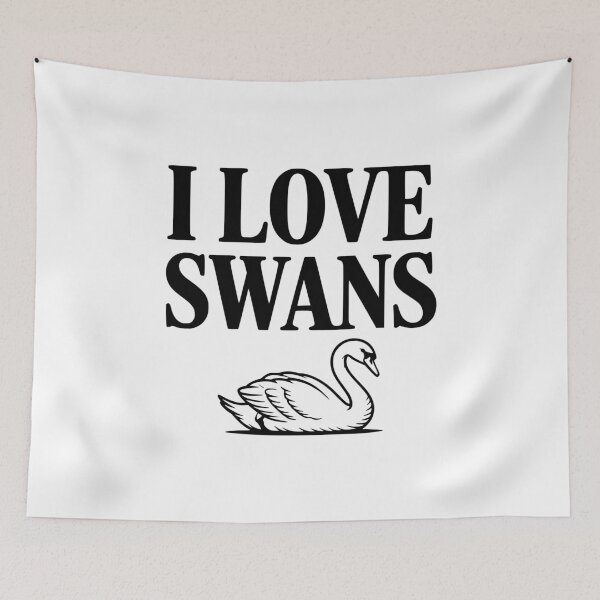 Item preview, I Love Swans designed and sold by Frank Ring.