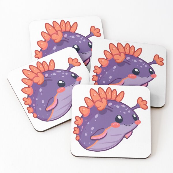 Item preview, Kawaii Nudibranch Sea Slug - Marine Biology Ocean Art designed and sold by The Prompted Soul.