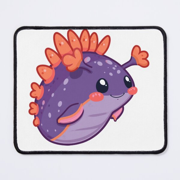 Item preview, Kawaii Nudibranch Sea Slug - Marine Biology Ocean Art designed and sold by The Prompted Soul.
