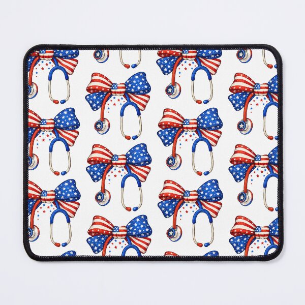 Item preview, Patriotic Nurse Stethoscope Bow designed and sold by RINRADA KHANMOREE.