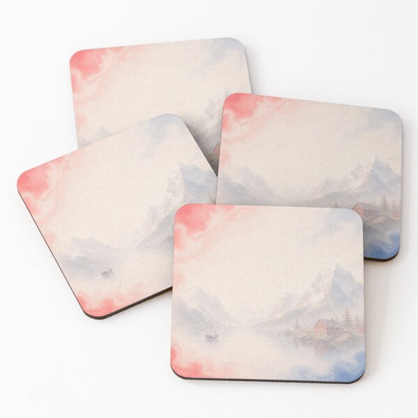 Item preview, Norway Watercolor Travel Illustration designed and sold by AHOK-lab.