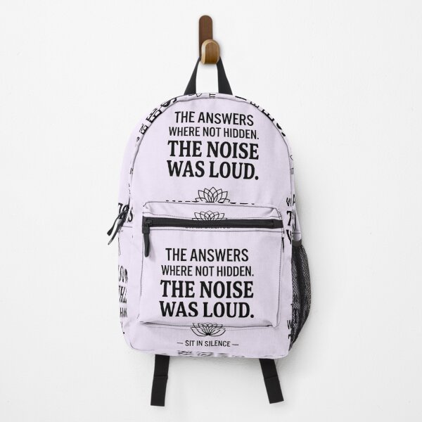 Item preview, The Answers Were Not Hidden The Noise Was Loud | Minimalist Wisdom Quote. designed and sold by SitInSilence24.