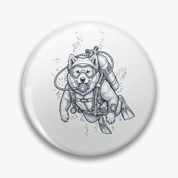 Item preview, Samoyed Scuba Diving Diver Dog Owner designed and sold by TerryConnells.