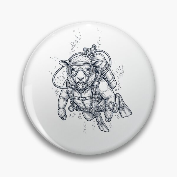 Item preview, Sheep Scuba Diving Diver Animal Lover designed and sold by TerryConnells.