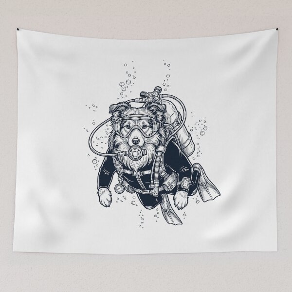Item preview, Shetland Sheepdog Scuba Diving Diver Dog Owner designed and sold by TerryConnells.