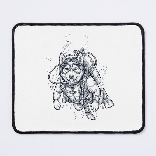 Item preview, Siberian Husky Scuba Diving Diver Dog Owner designed and sold by TerryConnells.