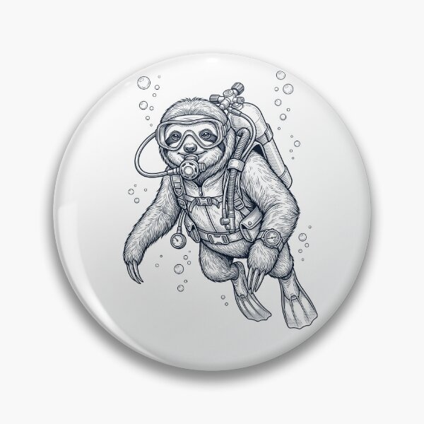 Item preview, Sloth Scuba Diving Diver Animal Lover designed and sold by TerryConnells.