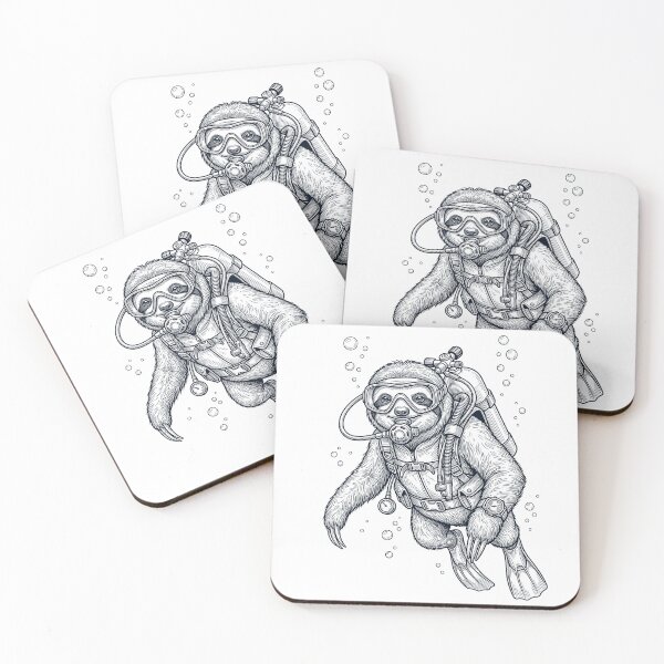 Item preview, Sloth Scuba Diving Diver Animal Lover designed and sold by TerryConnells.