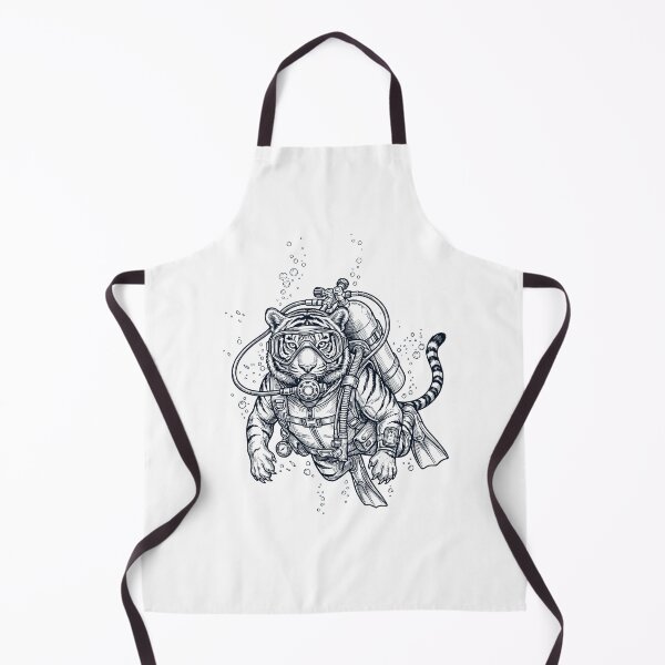 Item preview, Tiger Scuba Diving Diver Animal Lover designed and sold by TerryConnells.