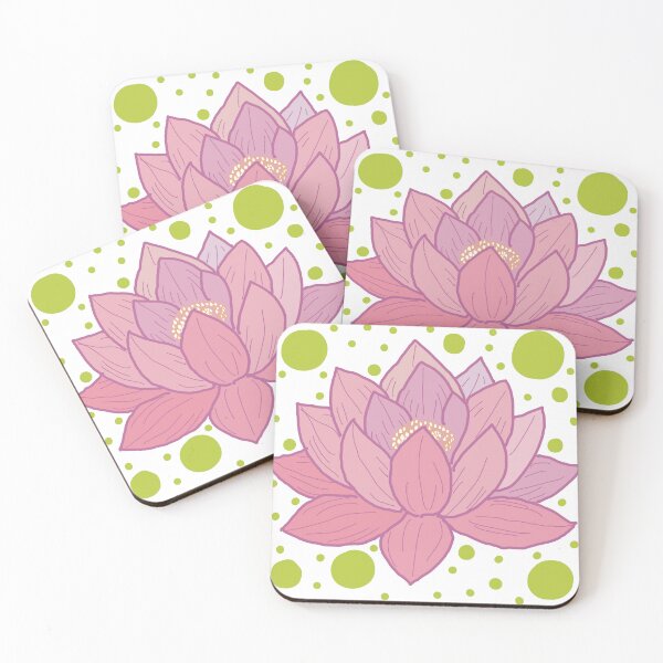 Item preview, Light Pink Lotus With Green Dots designed and sold by Ailiida.