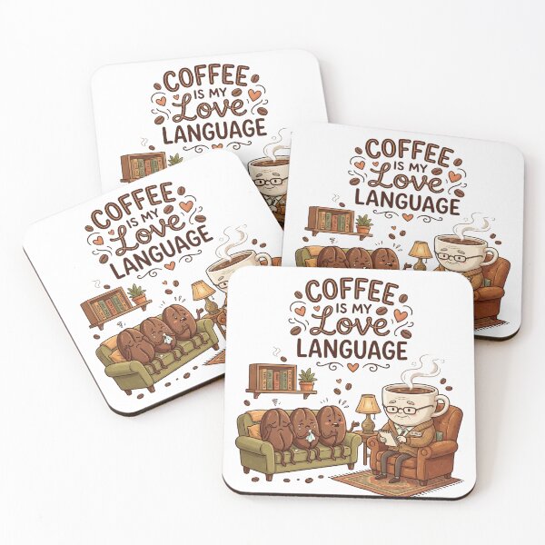 Item preview, Coffee Is My Love Language Funny Coffee Lover Design designed and sold by Pixel Analytics.