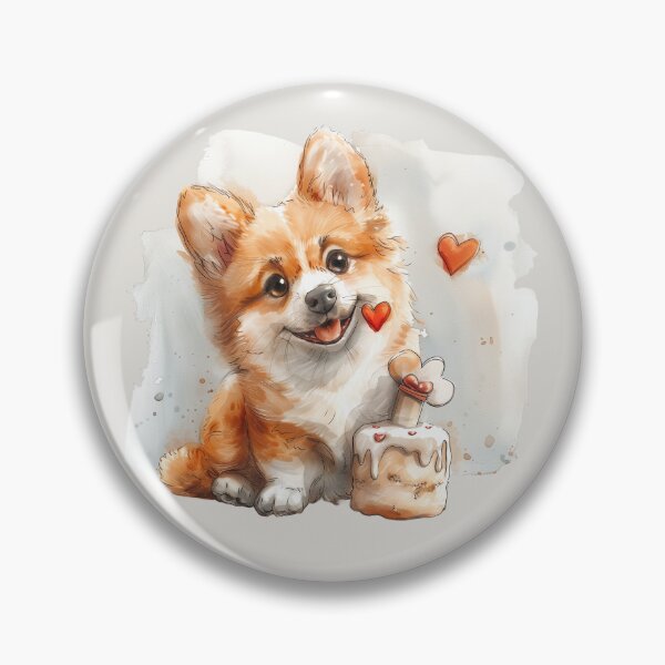 Item preview, Happy Birthday Corgi Puppy designed and sold by Erika Kaisersot.