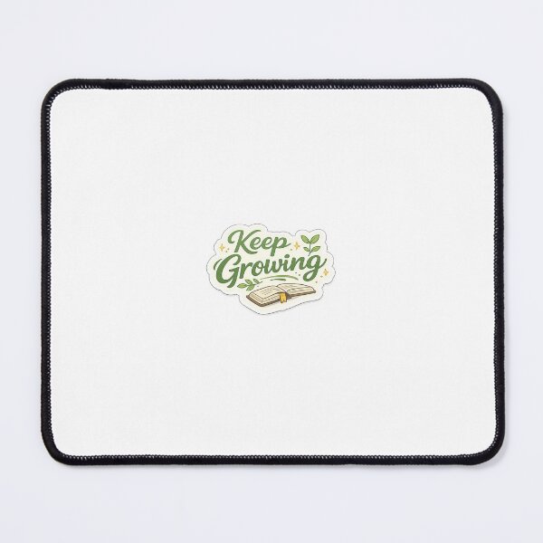 Item preview, Keep Growing Sticker | Motivational Book & Growth Design designed and sold by Wild Harbor.