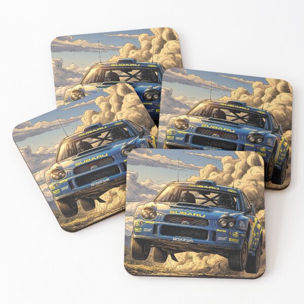 Item preview, Subaru Impreza Rally Cartoon designed and sold by Racing Art Store.