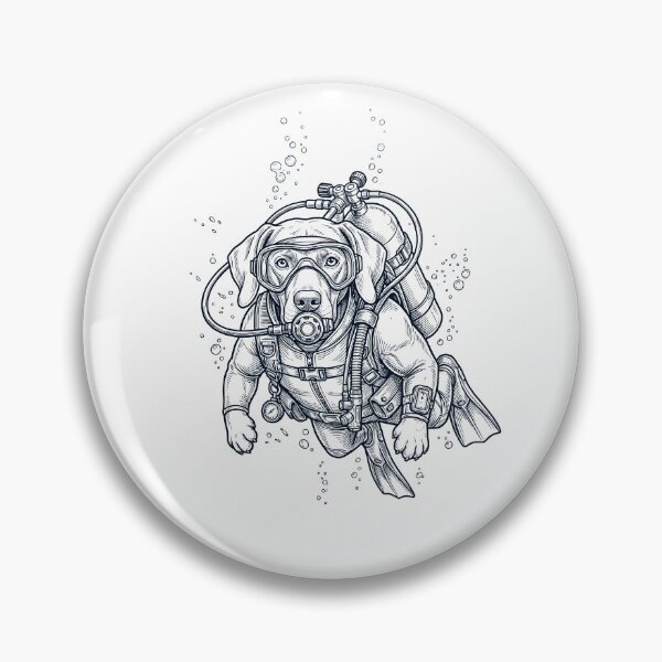 Item preview, Weimaraner Scuba Diving Diver Dog Owner designed and sold by TerryConnells.