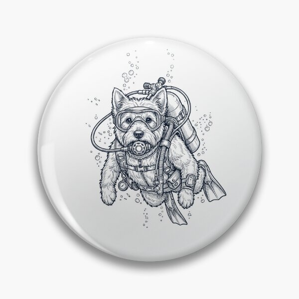 Item preview, West Highland White Terrier Scuba Diving Diver Dog Owner designed and sold by TerryConnells.