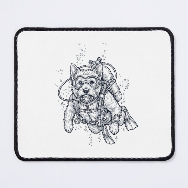 Item preview, West Highland White Terrier Scuba Diving Diver Dog Owner designed and sold by TerryConnells.