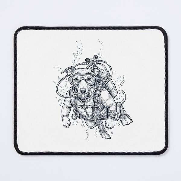 Item preview, Whippet Scuba Diving Diver Dog Owner designed and sold by TerryConnells.