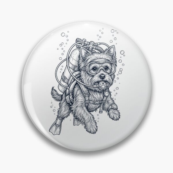 Item preview, Yorkshire Terrier Scuba Diving Diver Dog Owner designed and sold by TerryConnells.