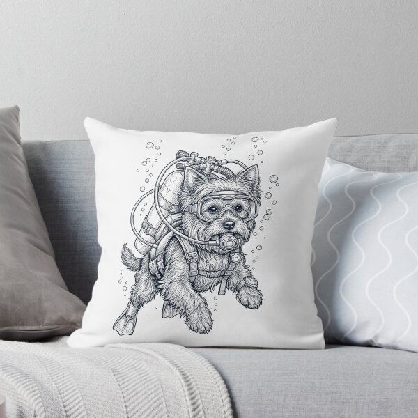 Item preview, Yorkshire Terrier Scuba Diving Diver Dog Owner designed and sold by TerryConnells.