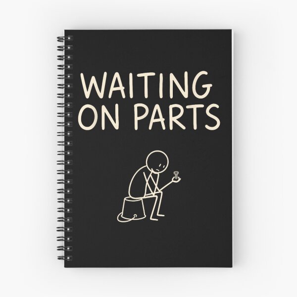 Item preview, Waiting On Parts Funny Mechanic Stick Figure Work Humor Broken Car Garage designed and sold by ObukiLantara.