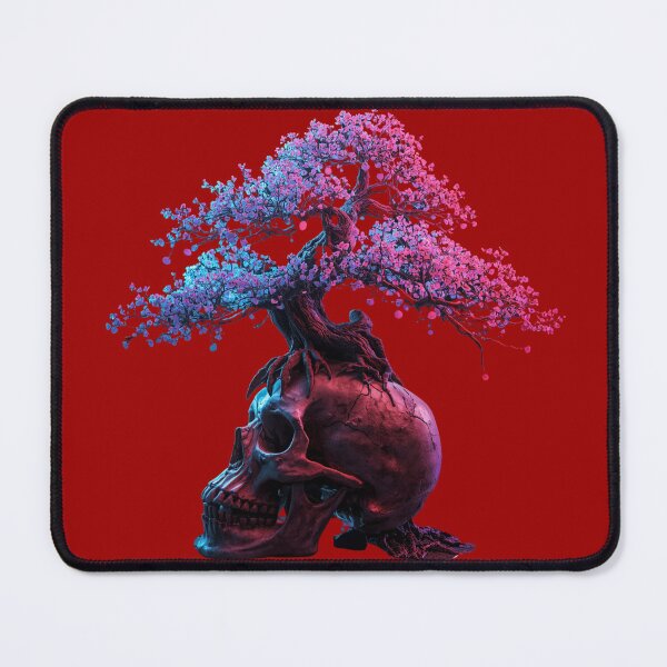Item preview, Skull Bonsai — Neon Dark Art Print designed and sold by kummo-0319.