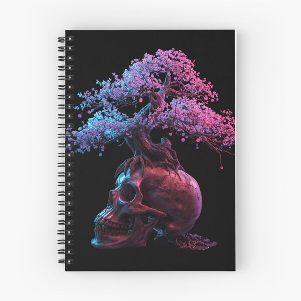 Item preview, Skull Bonsai — Neon Dark Art Print designed and sold by kummo-0319.