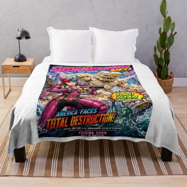 Item preview,   SUSHI MASK WOMAN NEO THE MOVIE: Legendary Tofu Titan Attacks! America in Peril! designed and sold by Surreal Characters & Cute Pups.