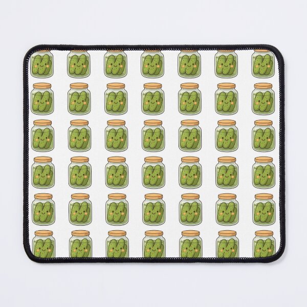 Item preview, Cute Pickles in a Jar – Kawaii Pickle Illustration designed and sold by Basma Designs | Funny Shirts, Stickers & Mugs.