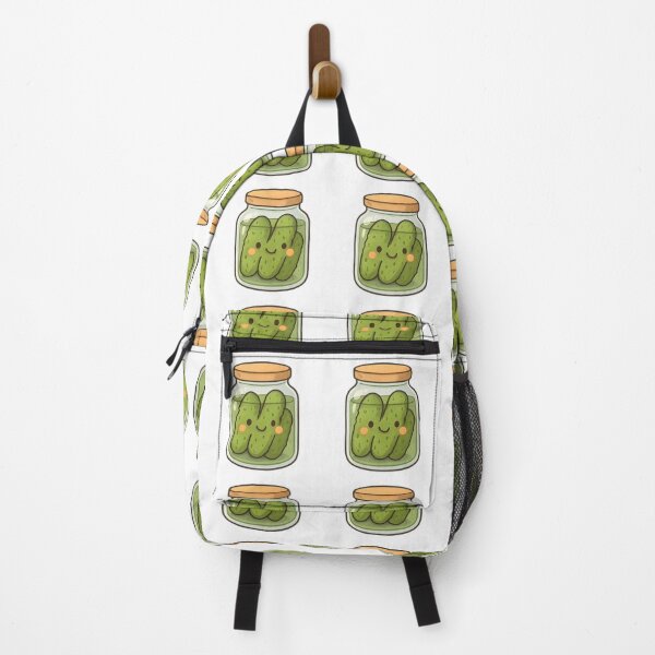 Item preview, Cute Pickles in a Jar – Kawaii Pickle Illustration designed and sold by Basma Designs | Retro, Kawaii Shirts & Stickers.