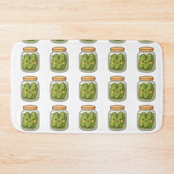 Item preview, Cute Pickles in a Jar – Kawaii Pickle Illustration designed and sold by Basma Designs | Retro, Kawaii Shirts & Stickers.