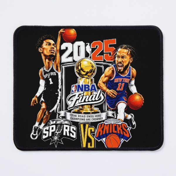 Item preview, 2025 NBA Finals The Road Ends Here Champions Are Crowned Spurs Vs Knicks Basketball Fan designed and sold by CalyZOam99.